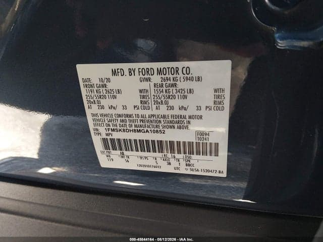 2021 FORD EXPLORER XLT 9