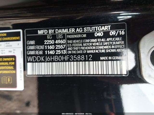 2017 MERCEDES-BENZ E 400 4MATIC 9
