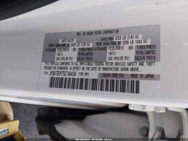 2025 MAZDA CX-5 2.5 S CARBON EDITION 9