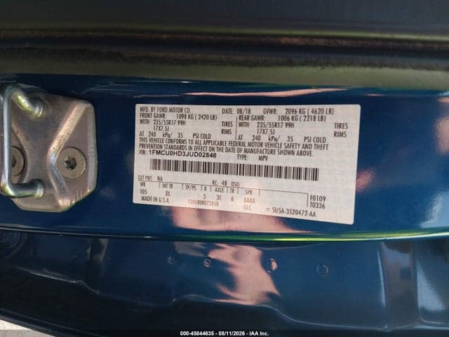 2018 FORD ESCAPE SEL 9