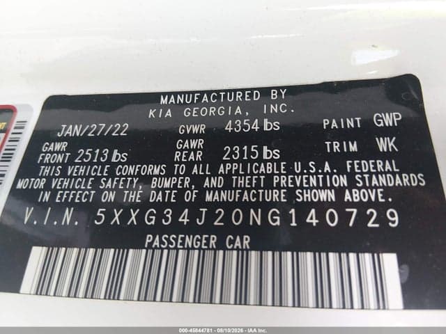 2022 KIA K5 EX 9