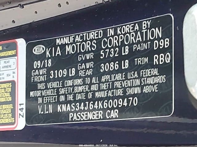 2019 KIA K900 LUXURY 9