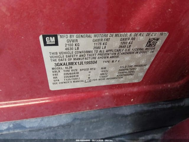 2018 GMC TERRAIN SLE 9