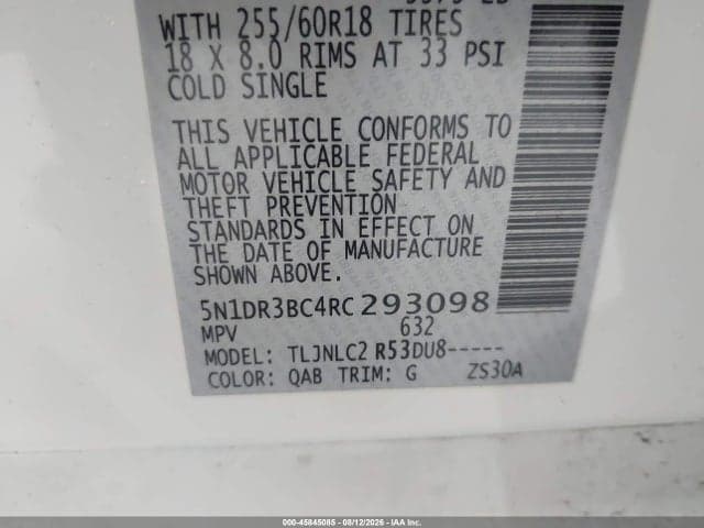 2024 NISSAN PATHFINDER SV 4WD 9