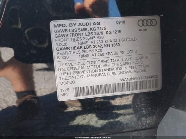 2018 AUDI Q5 2.0T PREMIUM 9