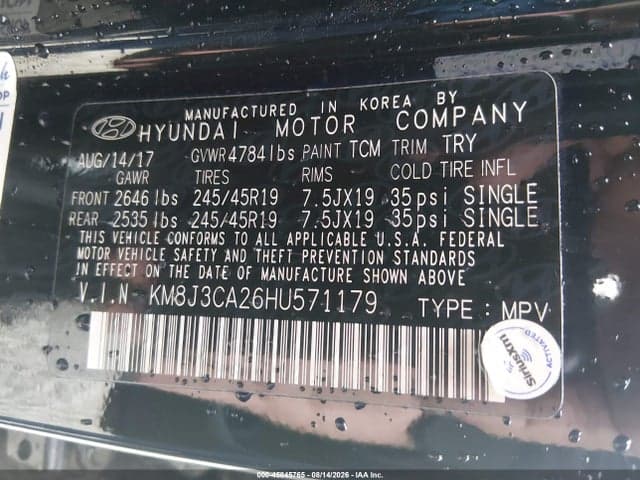 2017 HYUNDAI TUCSON VALUE 9