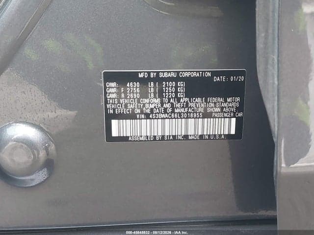 2020 SUBARU LEGACY PREMIUM 9