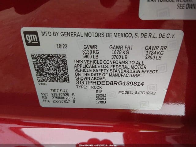 2024 GMC SIERRA 1500 2WD SHORT BOX SLT 9