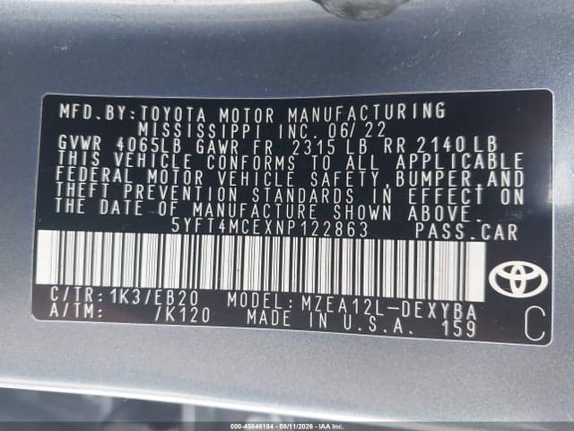 2022 TOYOTA COROLLA XSE 17