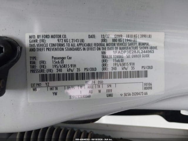 2018 FORD FOCUS 9