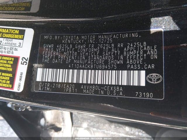 2026 TOYOTA CAMRY SE 9