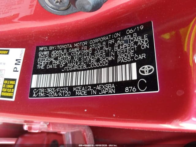 2020 TOYOTA COROLLA SE 9