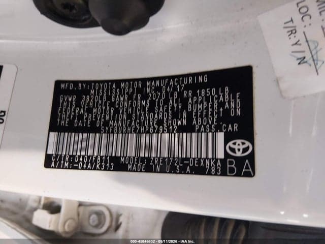2017 TOYOTA COROLLA LE 9