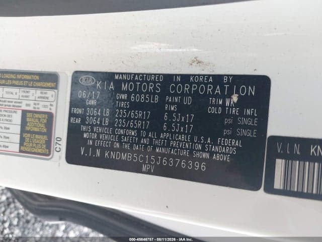 2018 KIA SEDONA LX 9