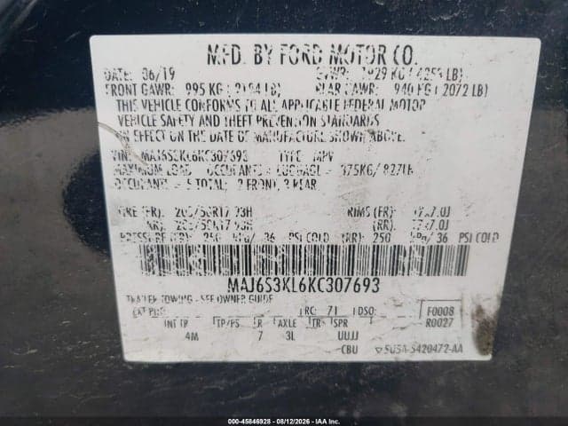 2019 FORD ECOSPORT TITANIUM 9