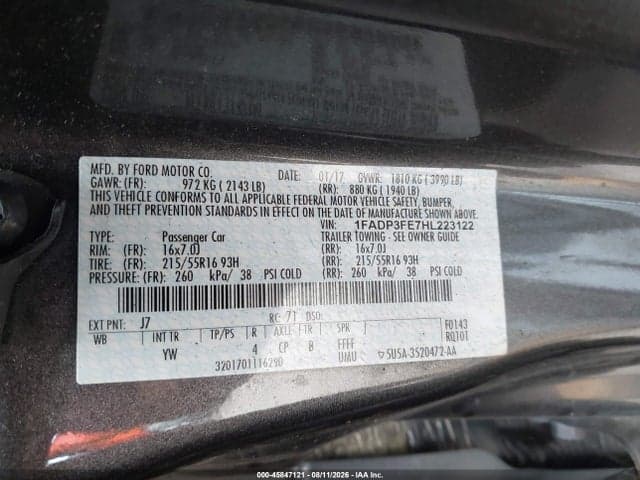 2017 FORD FOCUS SE 9