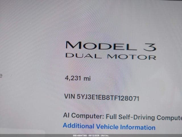 2026 TESLA MODEL 3 PREMIUM ALL-WHEEL DRIVE 7