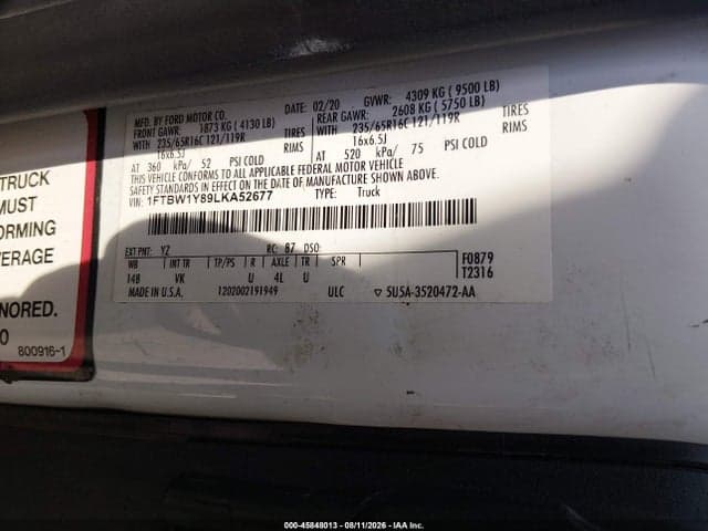 2020 FORD TRANSIT-350 9