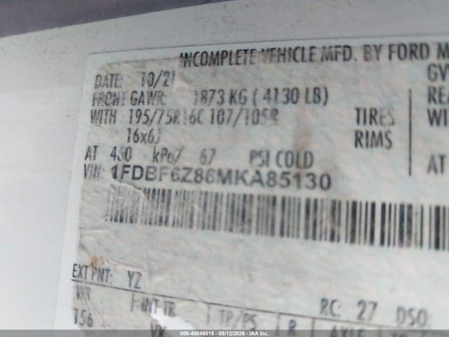 2021 FORD TRANSIT-350 CAB 9