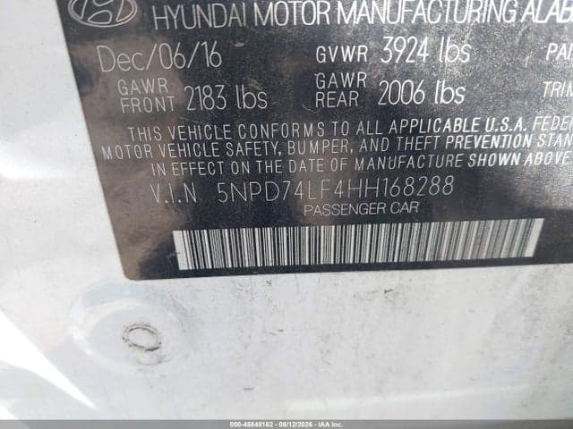 2017 HYUNDAI ELANTRA SE 9