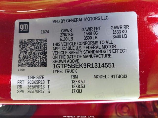 2024 GMC CANYON 2WD ELEVATION 9