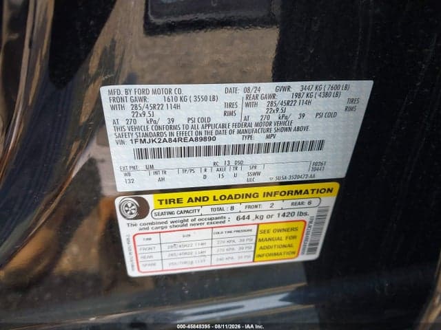 2024 FORD EXPEDITION LIMITED MAX 9