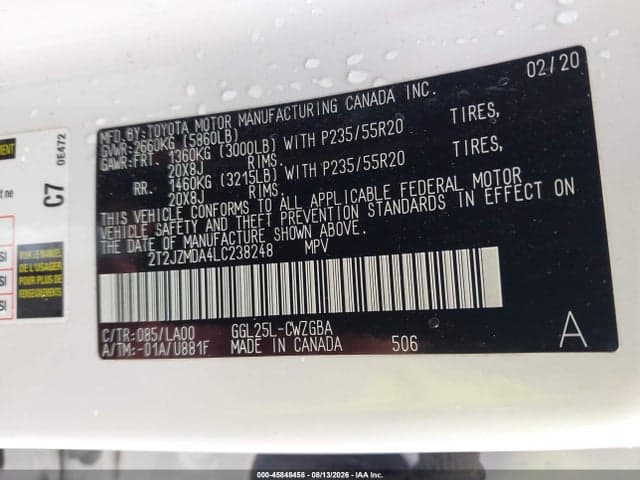 2020 LEXUS RX 350 9