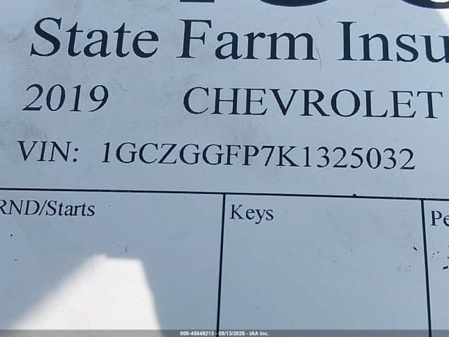 2019 CHEVROLET EXPRESS 3500 WORK VAN 9