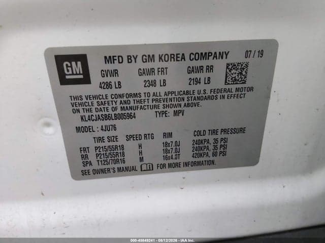 2020 BUICK ENCORE FWD PREFERRED 9