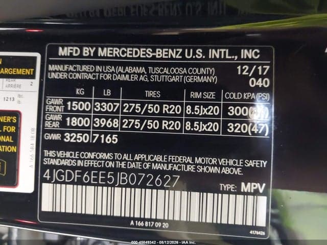 2018 MERCEDES-BENZ GLS 450 4MATIC 9