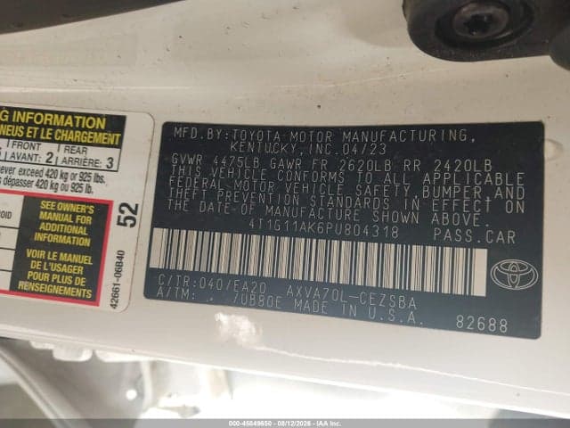 2023 TOYOTA CAMRY SE 9