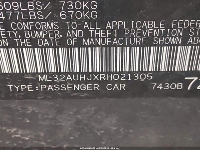 2024 MITSUBISHI MIRAGE ES/LE 9