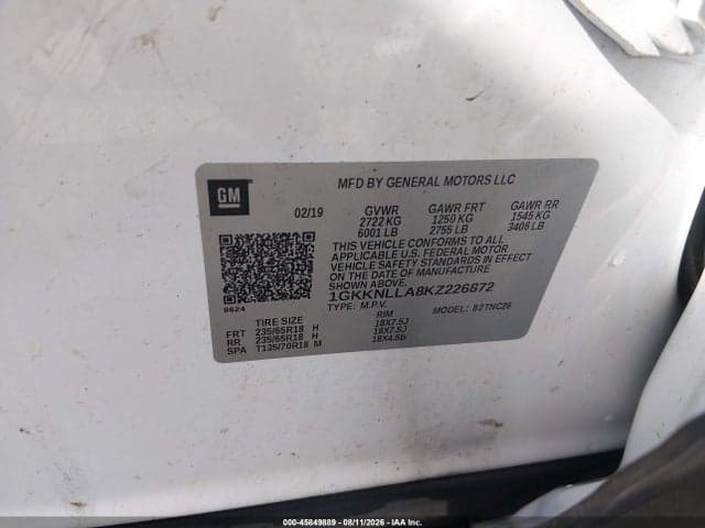 2019 GMC ACADIA SLE-2 9