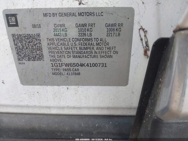 2019 CHEVROLET BOLT EV LT 9