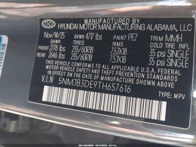 2026 HYUNDAI TUCSON SEL 9