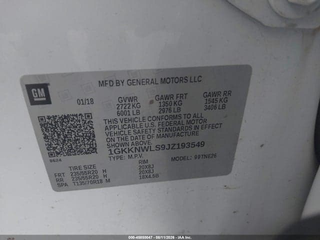 2018 GMC ACADIA SLT-2 9