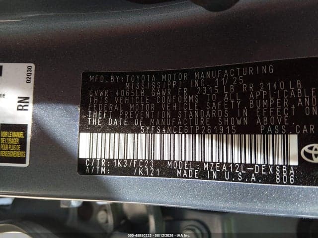 2026 TOYOTA COROLLA SE 9