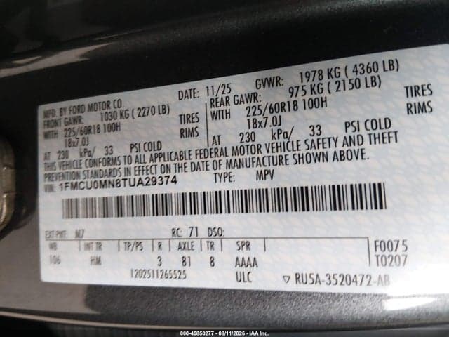 2026 FORD ESCAPE ST-LINE 9