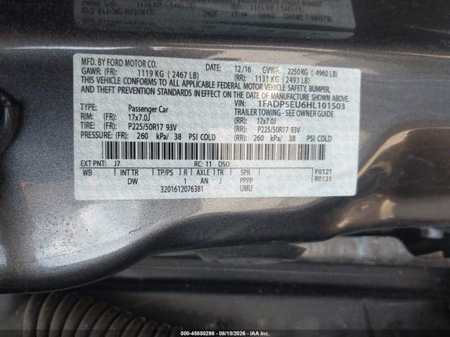 2017 FORD C-MAX ENERGI SE 9