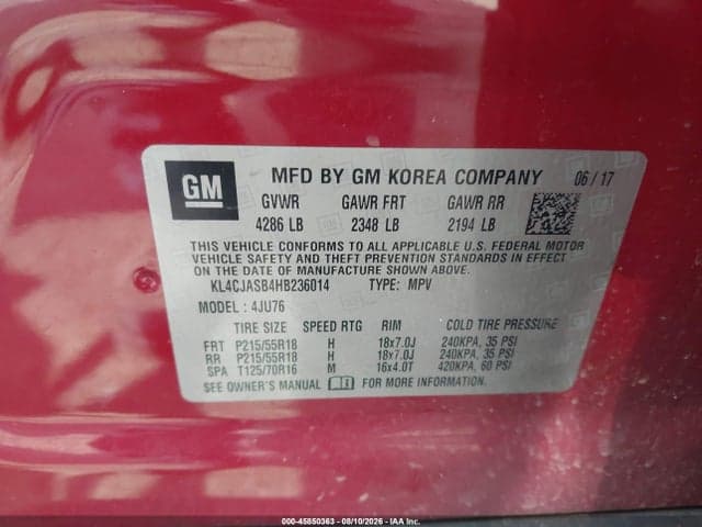 2017 BUICK ENCORE PREFERRED 9