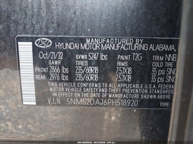 2023 HYUNDAI SANTA FE SEL 9