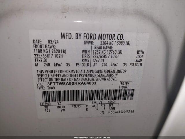 2024 FORD MAVERICK XL 9