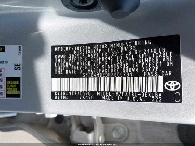 2023 TOYOTA COROLLA LE 9