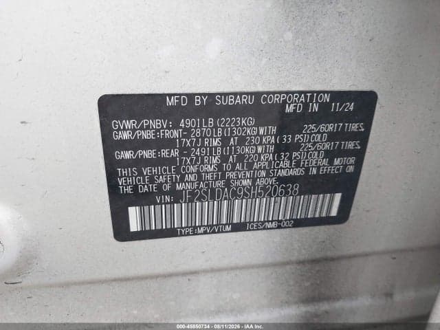 2025 SUBARU FORESTER 9