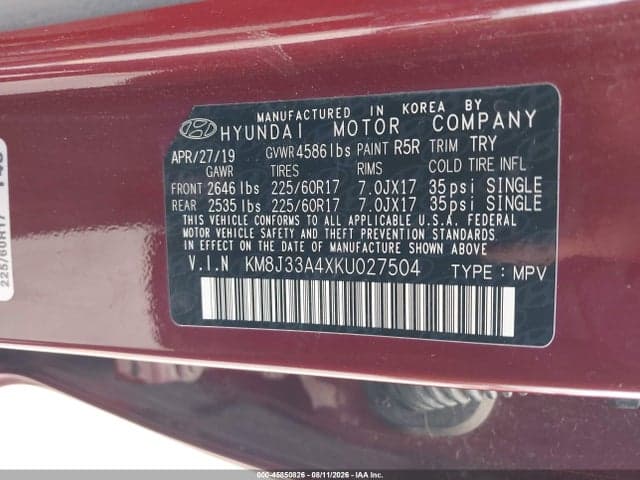 2019 HYUNDAI TUCSON VALUE 9