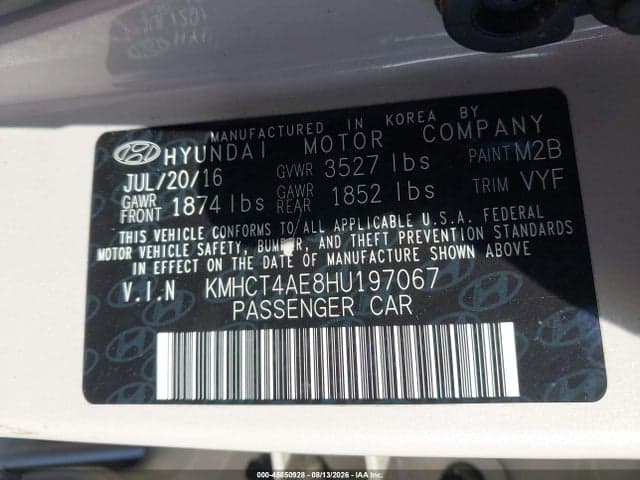 2017 HYUNDAI ACCENT SE 9