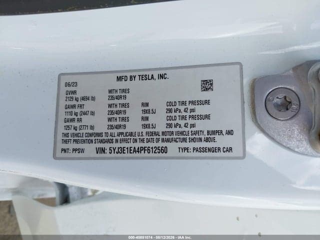 2023 TESLA MODEL 3 REAR-WHEEL DRIVE 9
