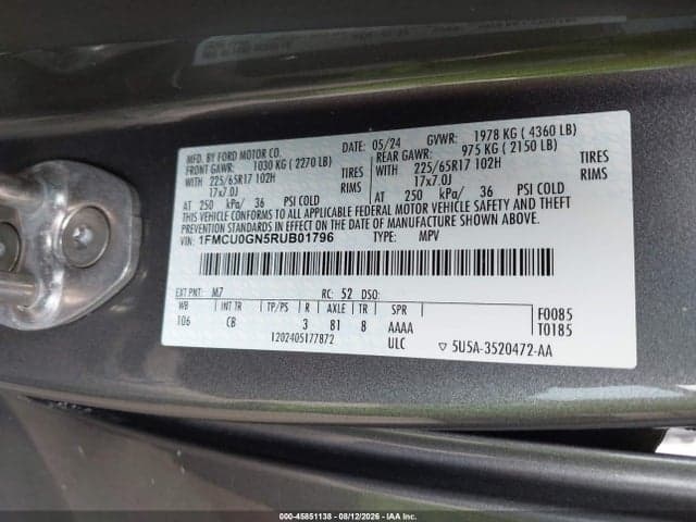 2024 FORD ESCAPE ACTIVE 9