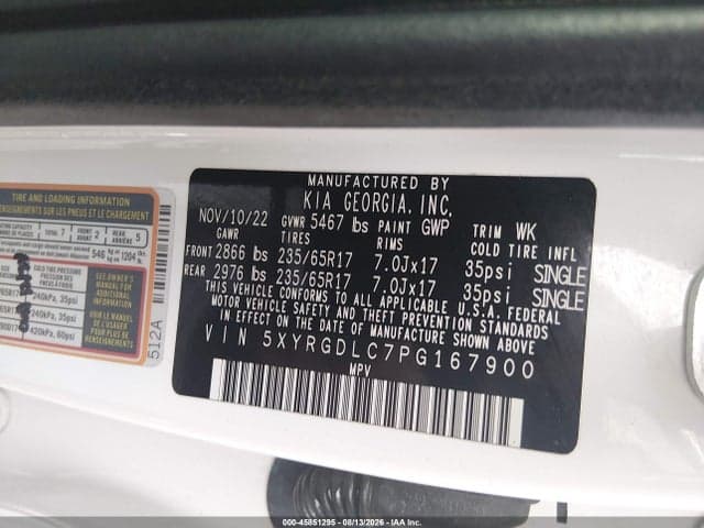 2023 KIA SORENTO LX 9