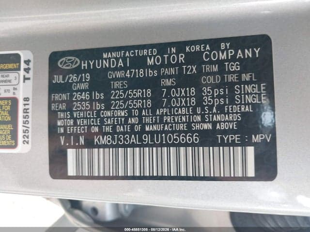 2020 HYUNDAI TUCSON SEL 9
